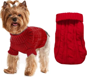 Dog Sweaters for Small Dogs Girl Boy, XS Yorkie Sweaters XXS Puppy Doggie Sweate - Picture 1 of 12
