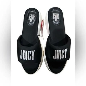 Juicy Couture J Orca Damen-Slipper hohe Plateau Größe 11M schwarz - Bild 1 von 7