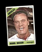 Hank Bauer Hand Signed 1966 Topps Baltimore Orioles Autograph