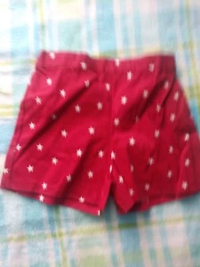 Girls Shorts Patriotic Red with Stars size 6 NWOT - Picture 1 of 2