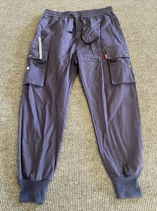 Pantalones Koyye para hombre Eur M azul marino bolsillos de carga elásticos diadema moda bonitos - Imagen 1 de 12