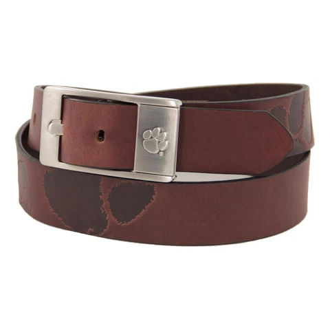 Clemson Tigers Brandish Leather Belt - Brown Cover