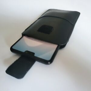 Samung Galaxy S24 ULTRA Pouch  SLIP Case  Durable  genuine Leather Black