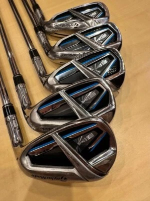 TaylorMade SIM MAX OS Iron Set 5pc 6-Pw KBS MAX MT85 Stiff Flex Steel Shaft RH - Image 1 of 4