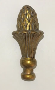 New 4 1/4" Large Pineapple Lamp Finial, Copper Finish, 1/4-27F Tap, #PF032B - Picture 1 of 3
