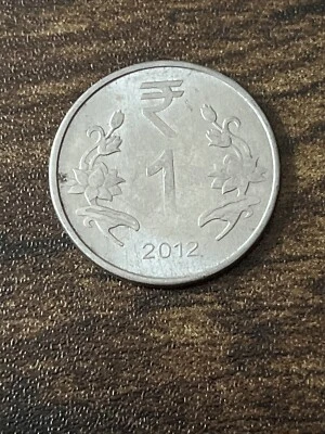 2012 India 1 Rupee Actual Coin TK6252* - Image 1 of 3