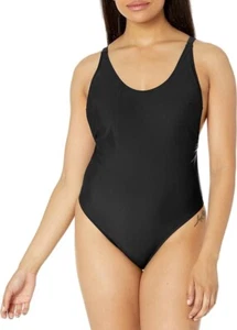 Prettygarden Damen One Piece schwarz U-Ausschnitt Rückenlehne Badeanzüge groß - Bild 1 von 5