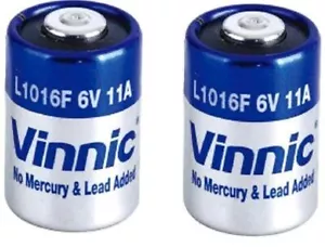 2x 6V 11A Battery VINNIC L1016F MN11 Alkaline High Voltage Car Keys, Car Alarms - Picture 1 of 3