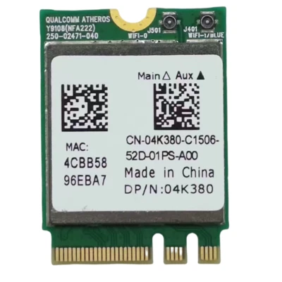 Atheros QCNFA222 AR5BWB222 2.4/5GHz BT4.0 802.11ABGN Wifi Card 4K380 M.2 Adapter - Image 1 of 2