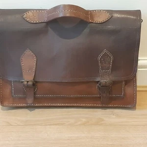 Herren Tasche Schulter Leder Braun  - Bild 1 von 11