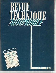 REVUE TECHNIQUE AUTOMOBILE 181 RTA 1961 RENAULT ONDINE GORDINI RENAULT FLORIDE - Imagen 1 de 3