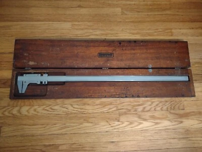 Starrett 123 Master Vernier Caliper 26" (Accurate to 24") Wood Box - Image 1 of 4