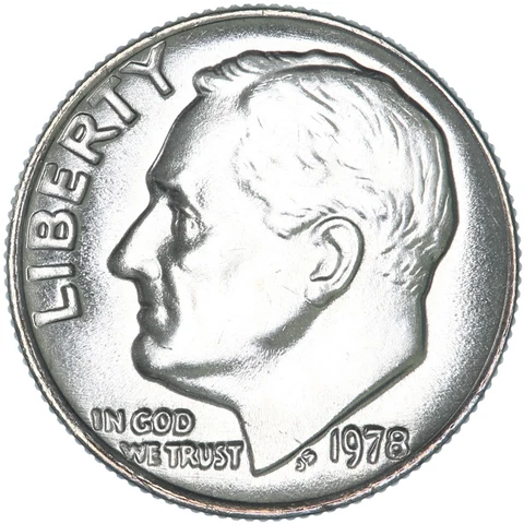 1978 (P) Roosevelt Dime Choice BU US Coin Cover