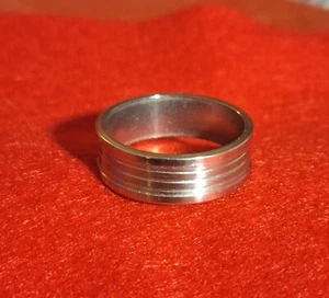 Anillo Hombre Acero Inoxidable Banda Diseño Talla 13 - Imagen 1 de 2