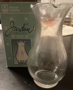 Jarrón Jardín Vintage Anchor Hocking EE. UU. Vidrio Tacto Floral 5 pulgadas Nuevo de Lote Antiguo - Imagen 1 de 4