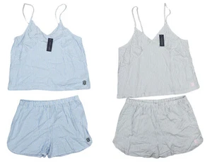 Tommy Hilfiger Striped Cami Top & Shorts 2-Piece Women's Pajama Set NWT - Picture 1 of 13