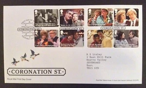 GB 2020 Coronation Street Set on Typed Address First Day Cover - Salford S/H/S - Picture 1 of 1
