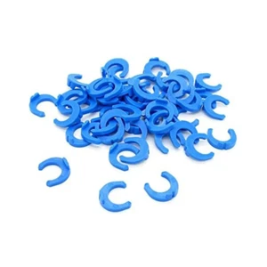 50x clip seguridad 1/4" osmosis inversa pieza azul cierre seguridad equipo - Imagen 1 de 2