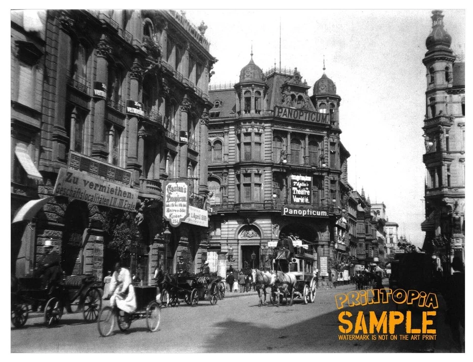 Panopticum, Kaisergalerie, Berlin c1901 * Art Print * Germany City Architecture - Image 1 of 4