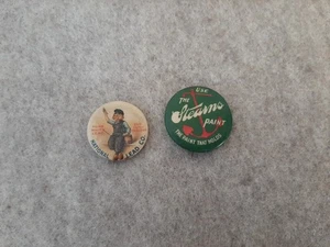 Pinback de celuloide de colección alfileres de botón pintura con plomo Dutch Boy Stearns pinturas marinas - Imagen 1 de 5