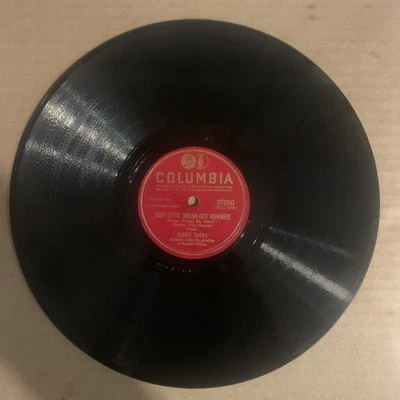 Dinah Shore, 78 rpm, V+, That Little Dream Got Nowhere, Columbia 37050 - Image 1 of 2