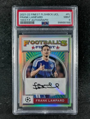 2021-22 Topps Finest Flashback UEFA FRANK LAMPARD 32/75 Auto 1993 F/F SP PSA 9 - Image 1 of 4