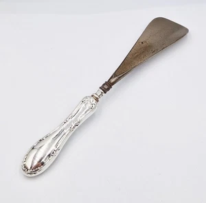 EDWARDIANISCHER SCHUHLÖFFEL STERLINGSILBER MONTIERT Birmingham 1910 - Bild 1 von 4