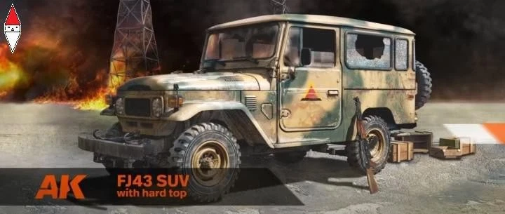 AK INTERACTIVE 1/35 FJ43 SUV WITH HARD TOP - Immagine 1 di 1