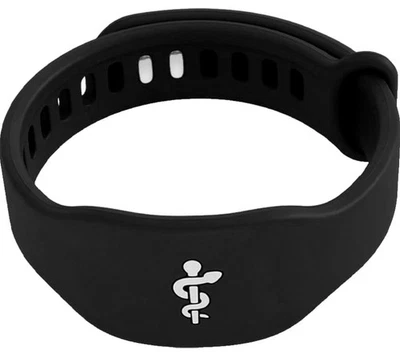 Pulsera de alerta médica - Pulsera de identificación de emergencia QR para hombres y mujeres Foto 1 de 4