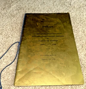 1938 Golden Anniversary Program ALBERT W. HARRIS, CHICAGO HARRIS BANK & TRUST - Picture 1 of 8