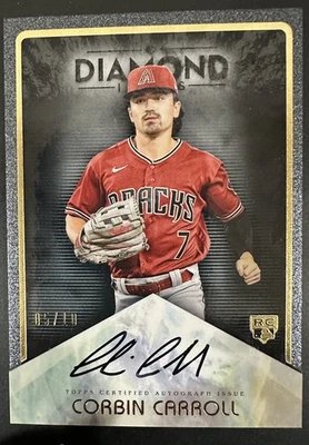 2023 Topps Diamond Icons Autographs Corbin Carroll RC  Gold /10 - Image 1 of 2