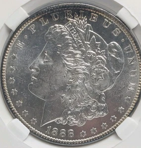 1888-O Morgan Silver Dollar Mint State 65 PL - Picture 1 of 4