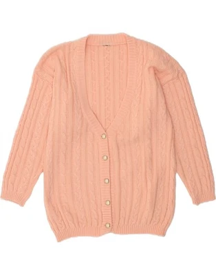 VINTAGE Womens Cardigan Sweater US 6 Medium Pink Wool BV61 - Image 1 of 3