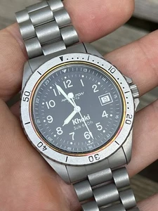 Vintage HAMILTON Khaki Military Quartz - anni 90 perfetto NOS COME NUOVO!! - Imagen 1 de 10