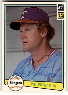 1982 DONRUSS #520 Pat Putnam TEXAS RANGERS SIGNED AUTOGRAPH AUTO - Image 1 of 2