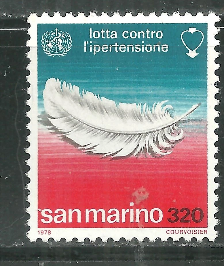 SAN MARINO 926 MNH FIGHT AGAINST HYPERTENSION - image 1 of 1
