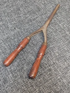 Antique Vintage Wood Handle Hair Curling Iron, free shipping - Picture 1 of 18
