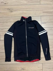 Men Endura fs260-pro Thermal Windproof Jacket Cycling Bike Racing Size M Black - Picture 1 of 12