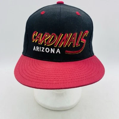 Gorra con cierre a presión de los Arizona Cardinals negra roja deletreada ropa del equipo de la NFL NUEVA SIN ETIQUETAS Foto 1 de 4