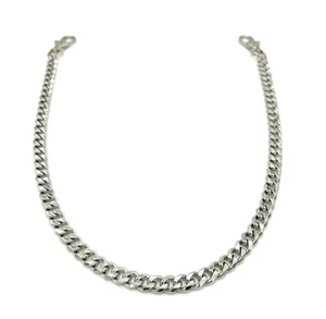 Silver Single Cuban Chain Wallet Chain Pant Chains for Jeans/Pants - Picture 1 of 2