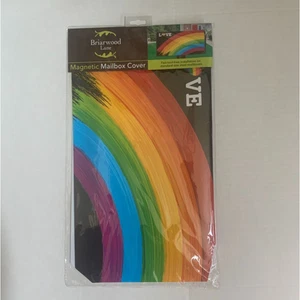 Briarwood Lane Magnet Steel Mailbox Cover Rainbow Love Pride Easy Install New - Picture 1 of 10