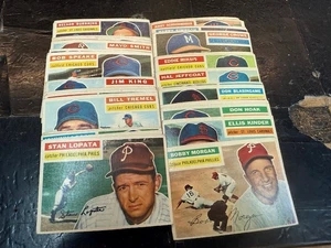 1956 Topps Baseball PARTIAL SET 42/340 DIFFERENT Cards VG-VG/EX+ Condition - Picture 1 of 2