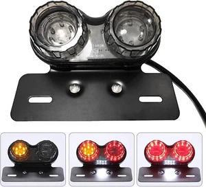 LED Motorcycle Tail Light Integrated Running Lamp Brake Turn Signal Light with - Picture 1 of 4