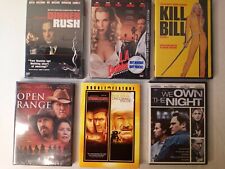 Lot of 6 new Sealed Dvd Movies R Rated Kill Bill: Open Range: L.A. Confidential: