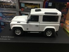 Kyosho Models! Land Rover Defender 90 Heritage White 4 Door Open 1/18 Scale