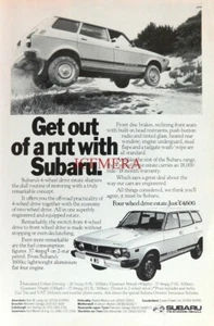 SUBARU '4WD Estate' Motor Car Advert : Original 1979 PRINT AD - Picture 1 of 1