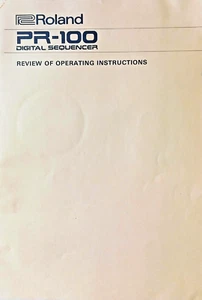 Original Roland PR-100 Digital Sequencer & Disk Drive Quick Look Up Info Booklet - Picture 1 of 3