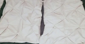 2--beige pillowcases pleated shams 26" x 20" new open box FREE SHIPPING - Picture 1 of 1