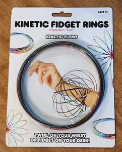 Kinetic Fidget Rings Fidget Toy Stainless Steel Rings New - Picture 1 of 6