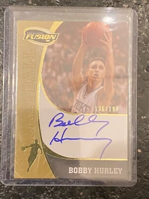 2009 Press Pass Fusion Autographs Gold #SSBH Bobby Hurley  #'d 136/190 - Image 1 of 4